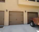 Decorative Scrolling above Garage Doors